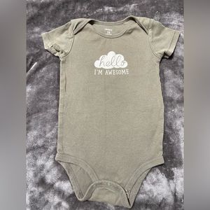 Carter’s 18 Month Army Green Onsie - I’m Awesome - added an extra item